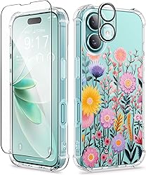 GVIEWIN for iPhone 16 Case, with Screen Protector