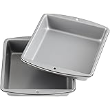 Wilton Recipe Right - 8-Inch Non-Stick Square Cake Pans, Multipack of 2