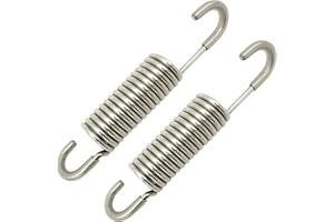 Souldershop 3-5/8 inch Stainless Steel Replacement Recliner Chair Mechanism Furniture Tension Springs Long Neck Style 2.5mm W