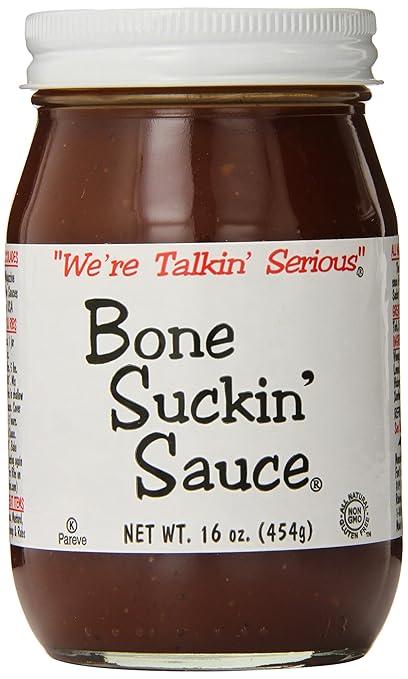 Bone Suckin Fords Gourmet Foods BBQ Sauce 16 Ounce