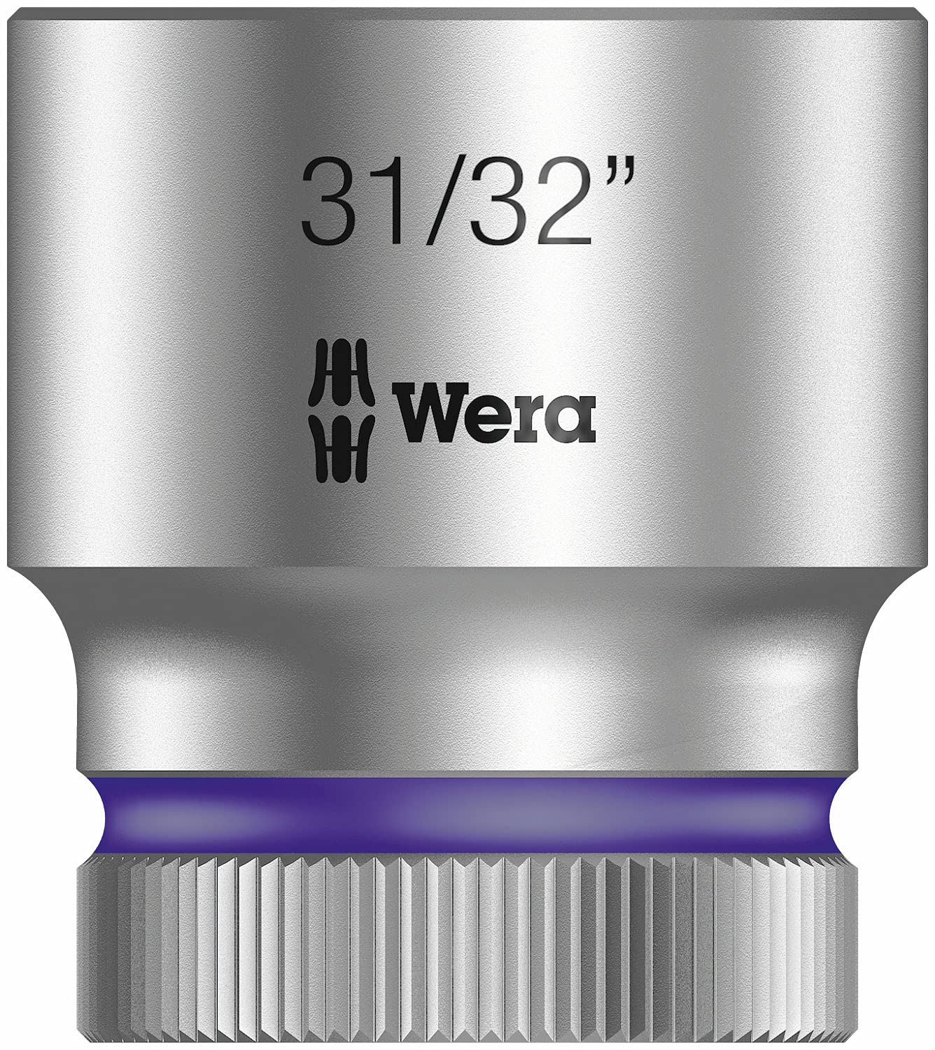 Wera 05003630001 31/32-Inch 8790 HMC Zyklop Socket with Hexagon Drive - Silver