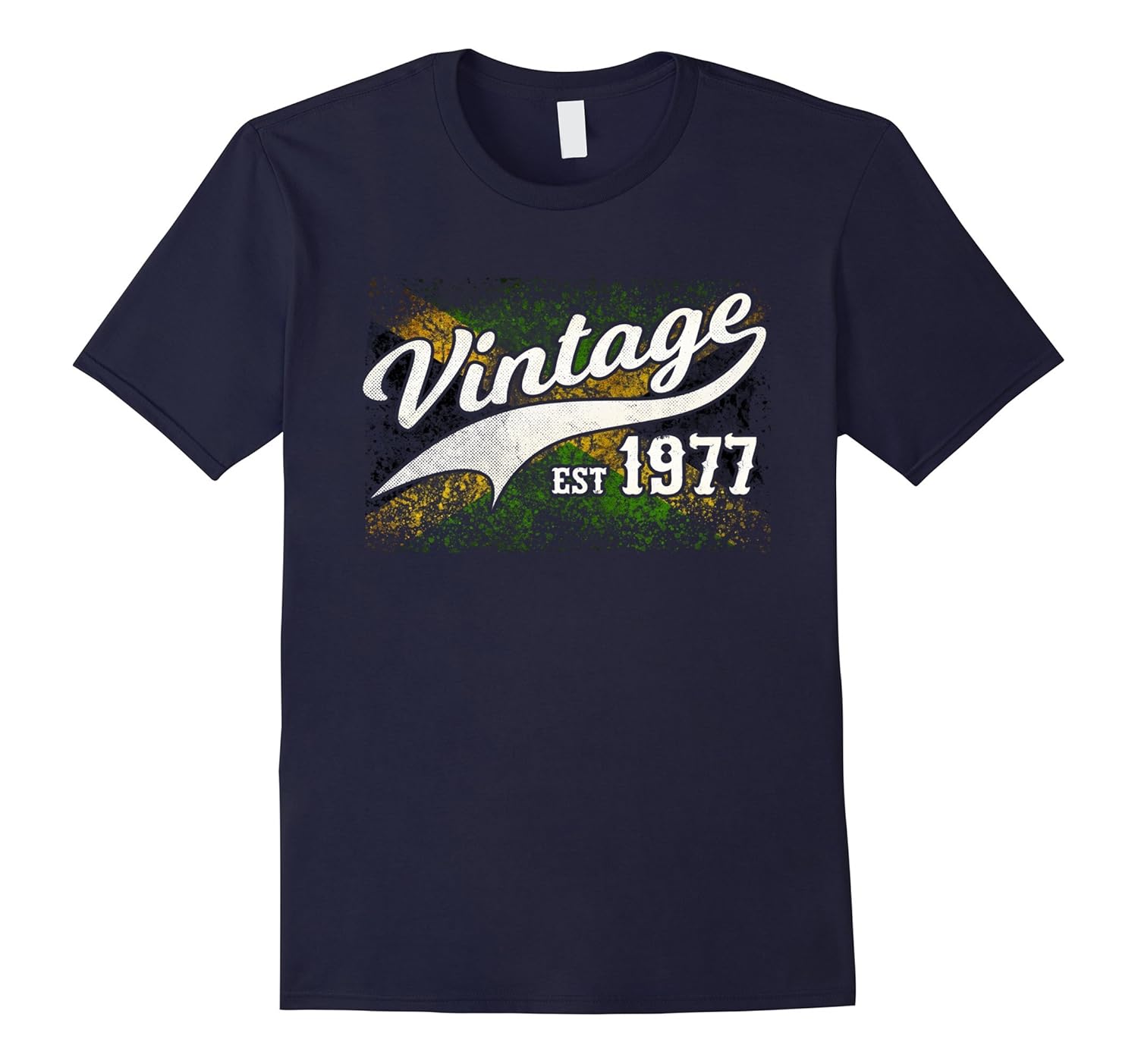 Vintage 1977 tShirts: Jamaica Rretro Flag B-Day Gift-ANZ