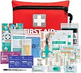 General Medi Mini First Aid Kit 92 Pieces Portable Travel Red