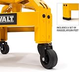 DEWALT DXSTAH025 Adjustable Height Stool with Steel Frame & Storage Shelf view 5