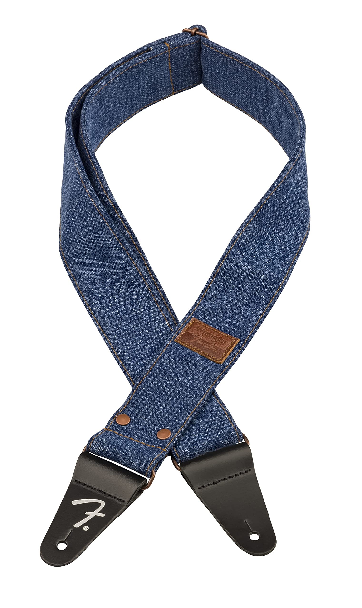 Fender x Wrangler Riveted Denim Strap, Indigo