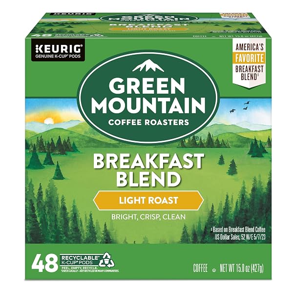 GREEN MOUNTAIN COFFEE ROASTERS BREAKFAST BLEND SINGLE-SERVE KEURIG...