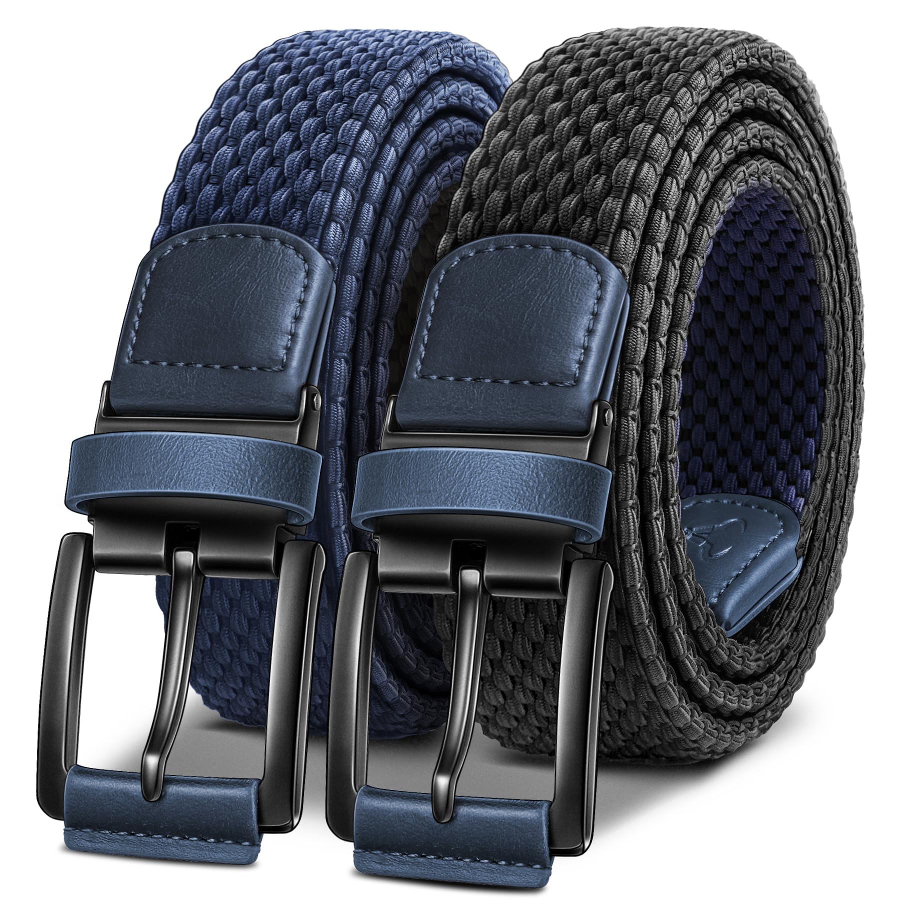Photo 1 of *****************missing one**************
BULLIANT Men Belt Rerversible Golf Belt Stretch Braided for Gift Men 1 3/8"-2 In 1 Belt(Black/Antique Blue,26"-30" Waist Adjustable)