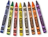 Crayola Ultra-Clean Washable Large Colouring Crayons Assorted 8 Pack view 2
