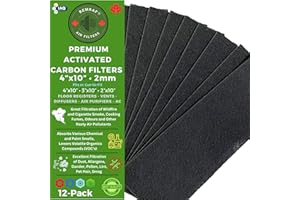 Air Vent Filters, 4"x10" Vent Filters, Activated Carbon Air Filters for Home, Floor Registers, Diffusers, Air Purifiers. Air 