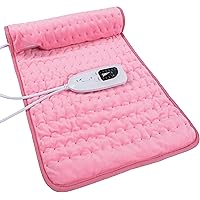 Heating Pad Electric Heat Pad, Hot Heated Pad,Moist Heat Heating Pad Moist and Dry Heat,Multiple Temp and Timer Settings (Lig