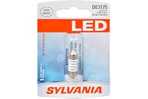 SYLVANIA - DE3175 31mm Festoon LED White Mini Bulb - Bright LED Bulb, Ideal for Interior Lighting - Map, Dome, Cargo and License Plate (Contains 1 Bulb)