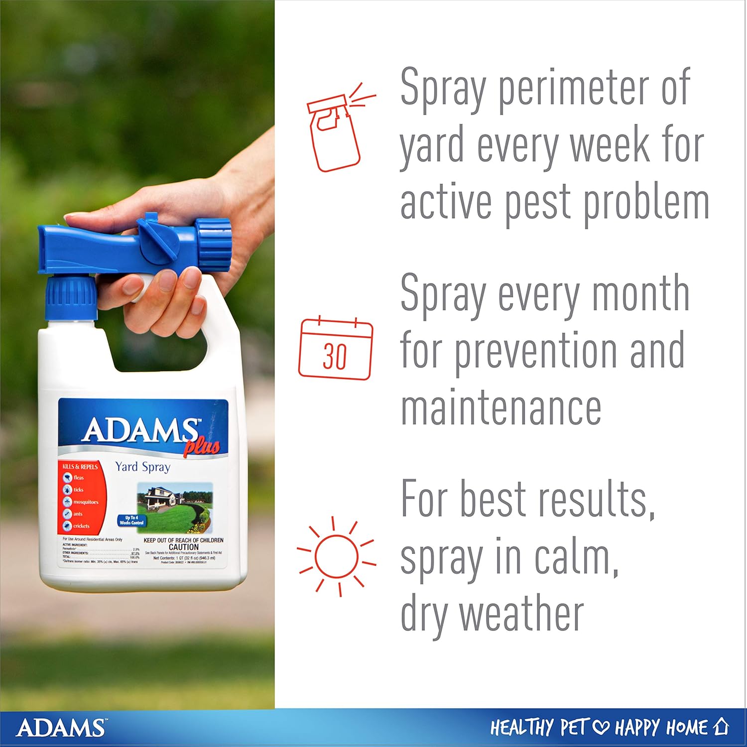 Adams Plus Yard Spray, 32 Oz: Pet Supplies