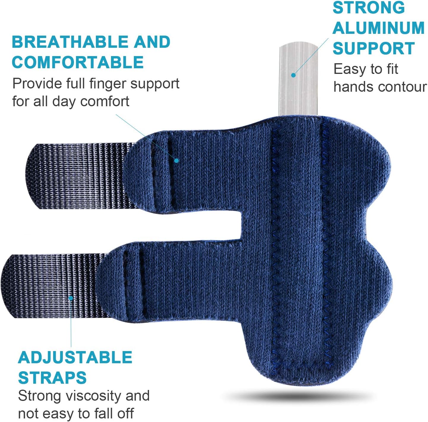 Sumifun Trigger Finger Splints, Mallet Finger Brace for Broken Finger, Finger Knuckle Immobilization for Arthritis Pain, Sport Injuries, Basketball, Baseball, Bowling: Health & Personal Care