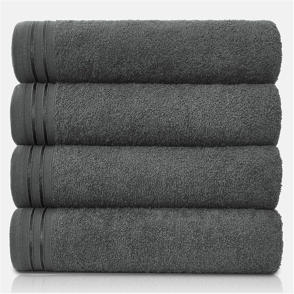 GC GAVENO CAVAILIA Large Bath Towels 4 Pack Egyptian Cotton 75x135 cm