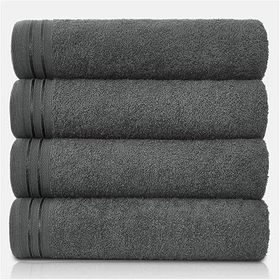 GC GAVENO CAVAILIA Large Bath Towels 4 Pack Egyptian Cotton 75x135 cm