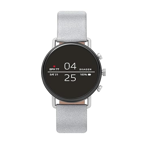 Skagen Connected Falster Stainless Steel with Reflective Leather