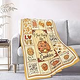 Cookies Throw Blanket is Super Soft and Warm,The Lightweight Flannel Blanket is for All-Season Use,A Great Choice for Gifts 50"x40"for Kids