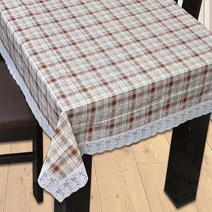 Yellow Weaves Plastic Waterproof Floral Dining 6 Seater Table Cover, 60X90 Inches (Multicolour)
