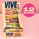 Vive Vegan Protein Bars Variety Pack 12 High Fibre Gluten Free view 8