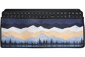kwmobile Keyboard Dust Cover Compatible with Logitech MX Keys Wireless Cover - 18.3 x 5.8 inches (46.6 x 14.8 cm) Bluetooth K