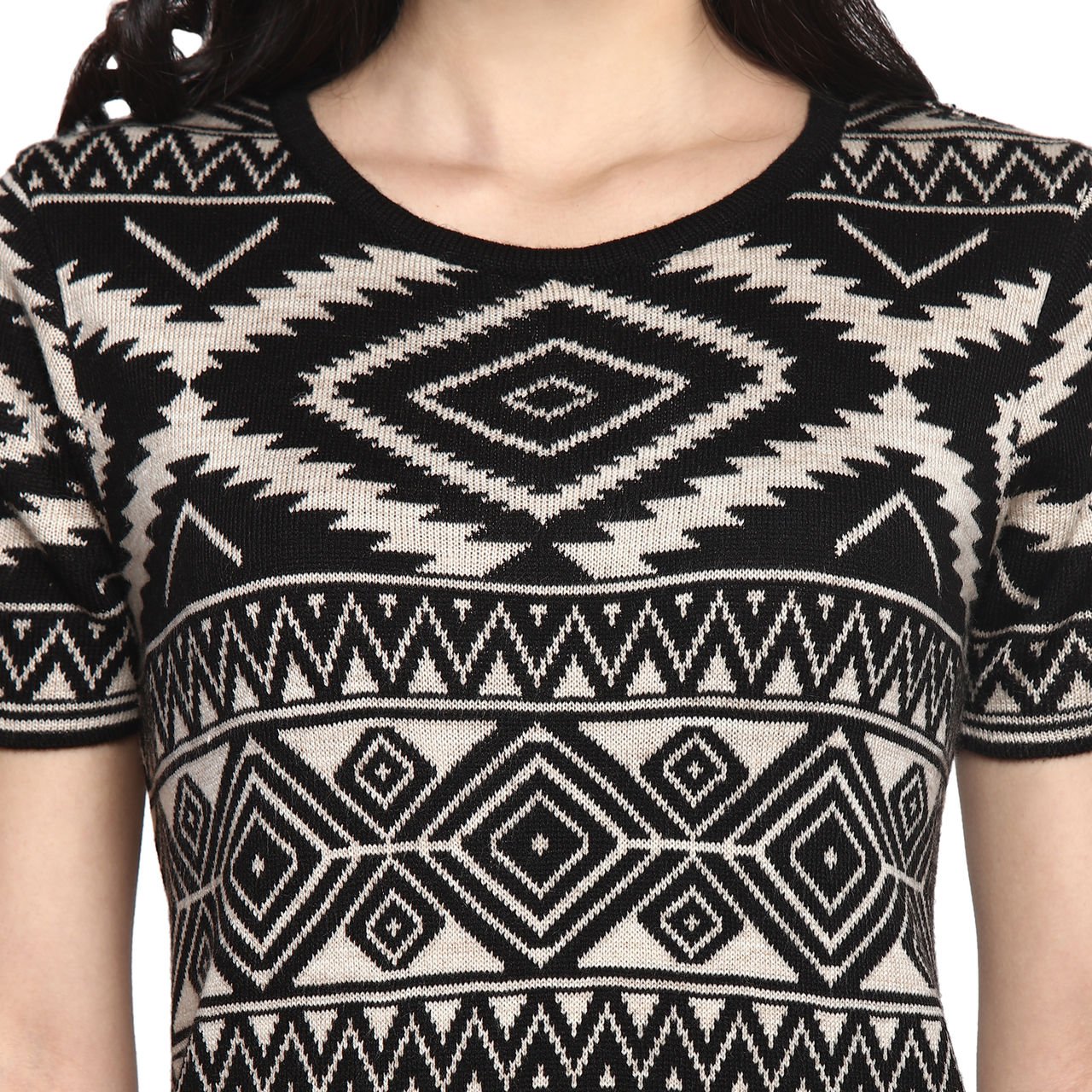 annabelle by pantaloons women's round neck sweater