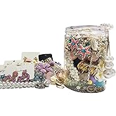Mengji Life Mystery Jewelry Jar Bundle -40-45 Pieces | Surprise Jewelry Box for Women with Necklaces Bracelets Rings Earrings Keychains & Hair Clips Unique Birthday Gift for Family & Friends