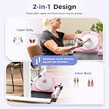 Sunny Health & Fitness Pink Under Desk Mini Pedal Exerciser P2330 view 2