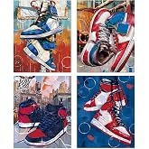 MOCVSWO Sneaker Wall Art Prints,Shoes Poster,Sneaker Wall Decor for Teen Boys Guys Men Room Bedroom Decorate,Gift for Boys,Se
