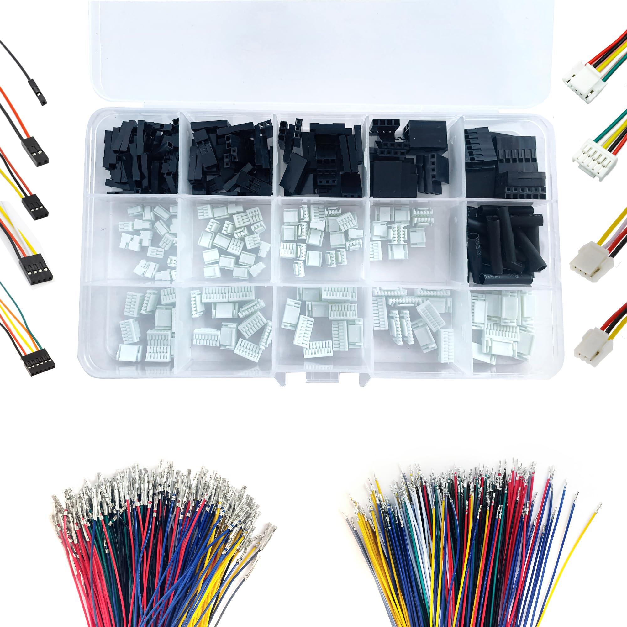 Mua JST GH 1.25MM to Dupont 2.54MM Connectors Kit with Pre-Crimped ...