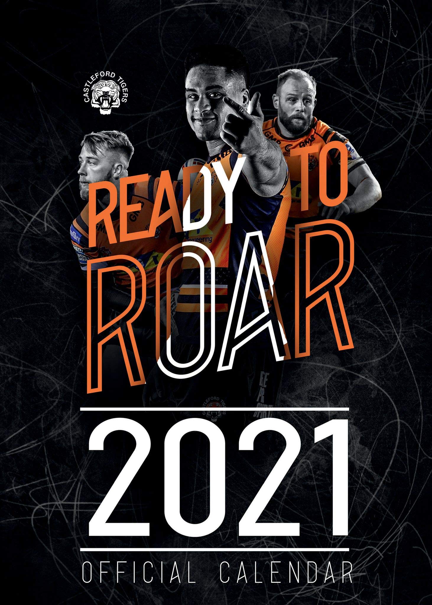 Castleford Tigers Official 2021 A3 Rugby League Wall Calendar Published by Global Merchandising
