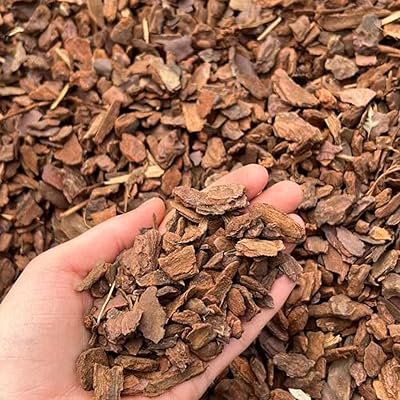 bhomescent Orchid Bark Fine 8-15mm Mulch 1L-50L Natural Pine Bark