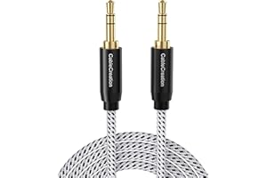 CableCreation Aux Cable (6FT/1.8M), 3.5mm Audio Cable Male to Male, 1/8 inch Auxiliary Stereo Jack Cord for Headphone, Phone, Car Stereos, Speaker and More(with Aux Port)