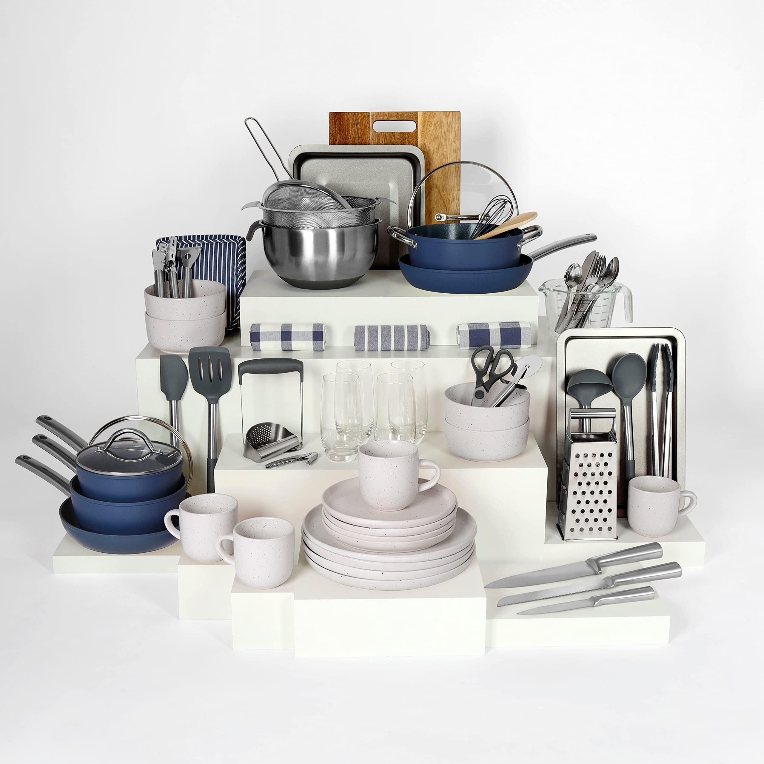 Noah-Kit-de-Cocina-Premium-con-Mas-de-70-Articulos-con-Sartenes-Azul-y-Vajilla-Blanca-Includye-Ollas-y-Sartenes