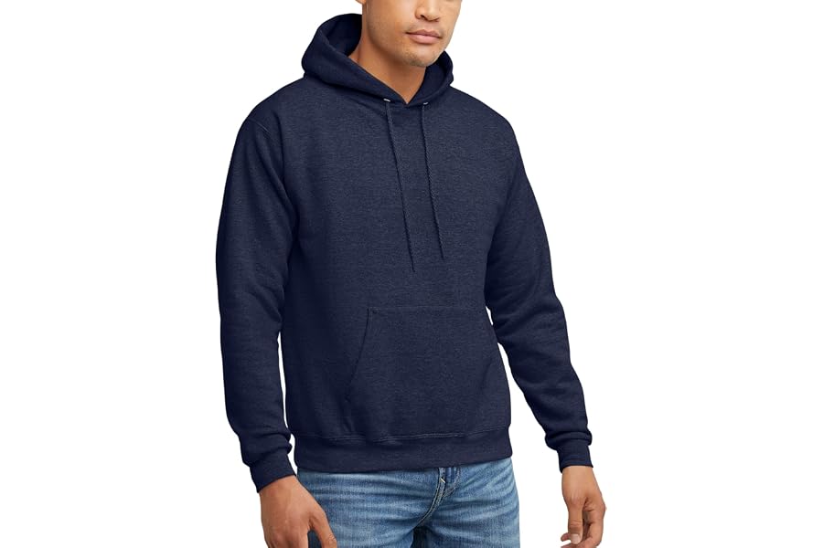 Hanes Men's Hoodie - EcoSmart Fleece Hooded Sweatshirt for Men & Women - Midweight Fleece - Big & Tall Available