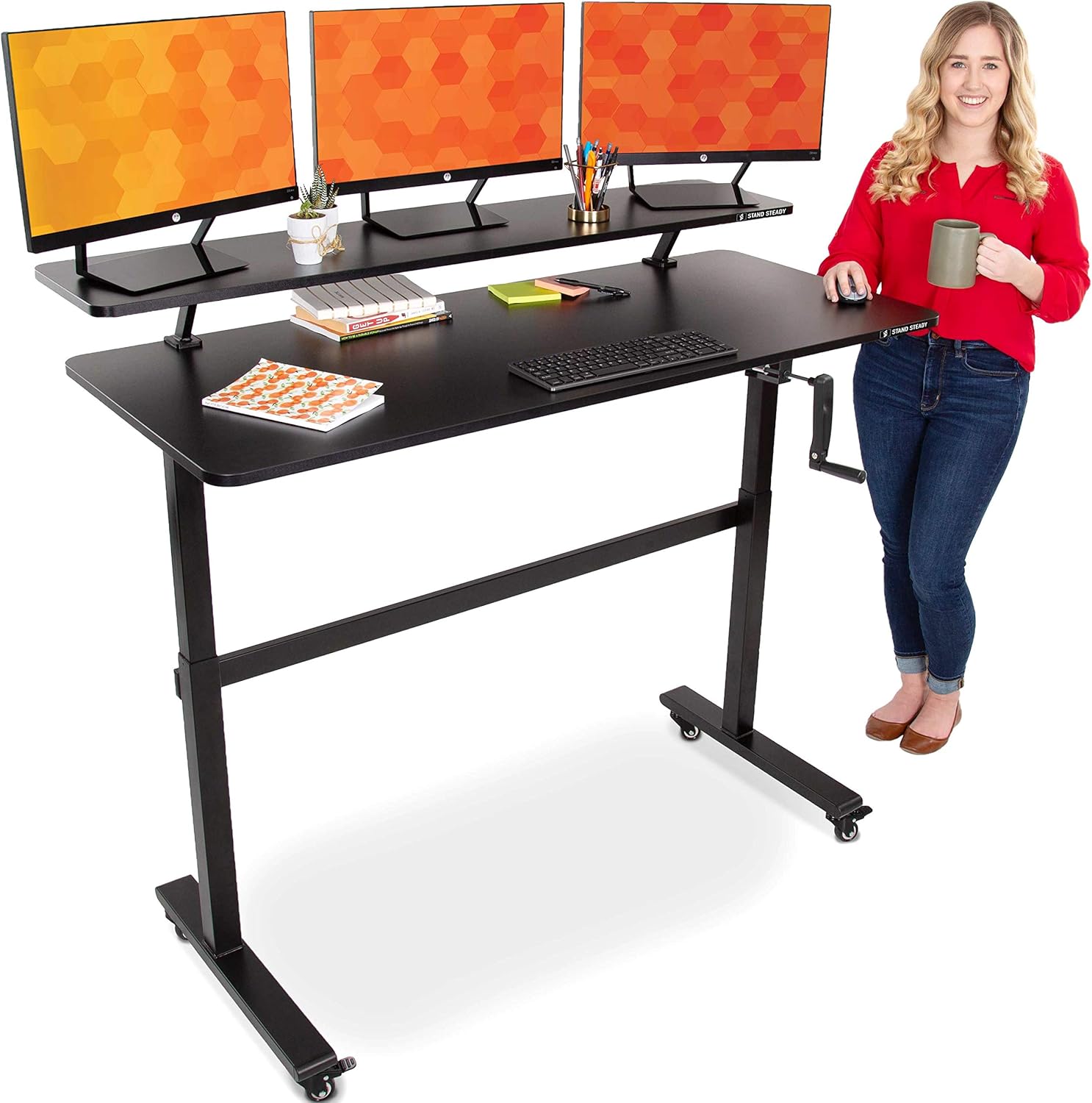 Stand Steady Tranzendesk 55 Inch Standing Desk with Clamp