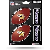 Rico Industries NFL Football Minnesota Vikings The Quatro Decal Set - 4 Piece Decal Set