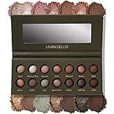 LAURA GELLER NEW YORK The Delectables Earthy Essentials Baked Eyeshadow Palette | 14 Pigmented Eyeshadows Blendable Natural Look