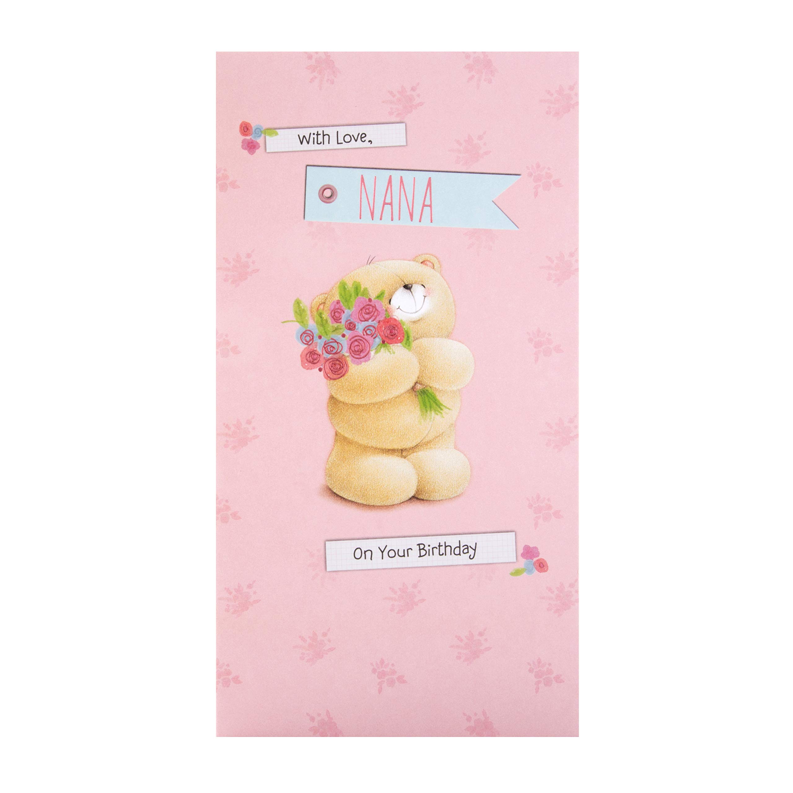 Hallmark Birthday Card for Nana - Cute Forever Friends Bear Design