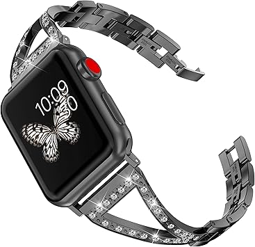 Wearlizer - Correa para Apple Watch (38 mm, 40 mm, Acero ...