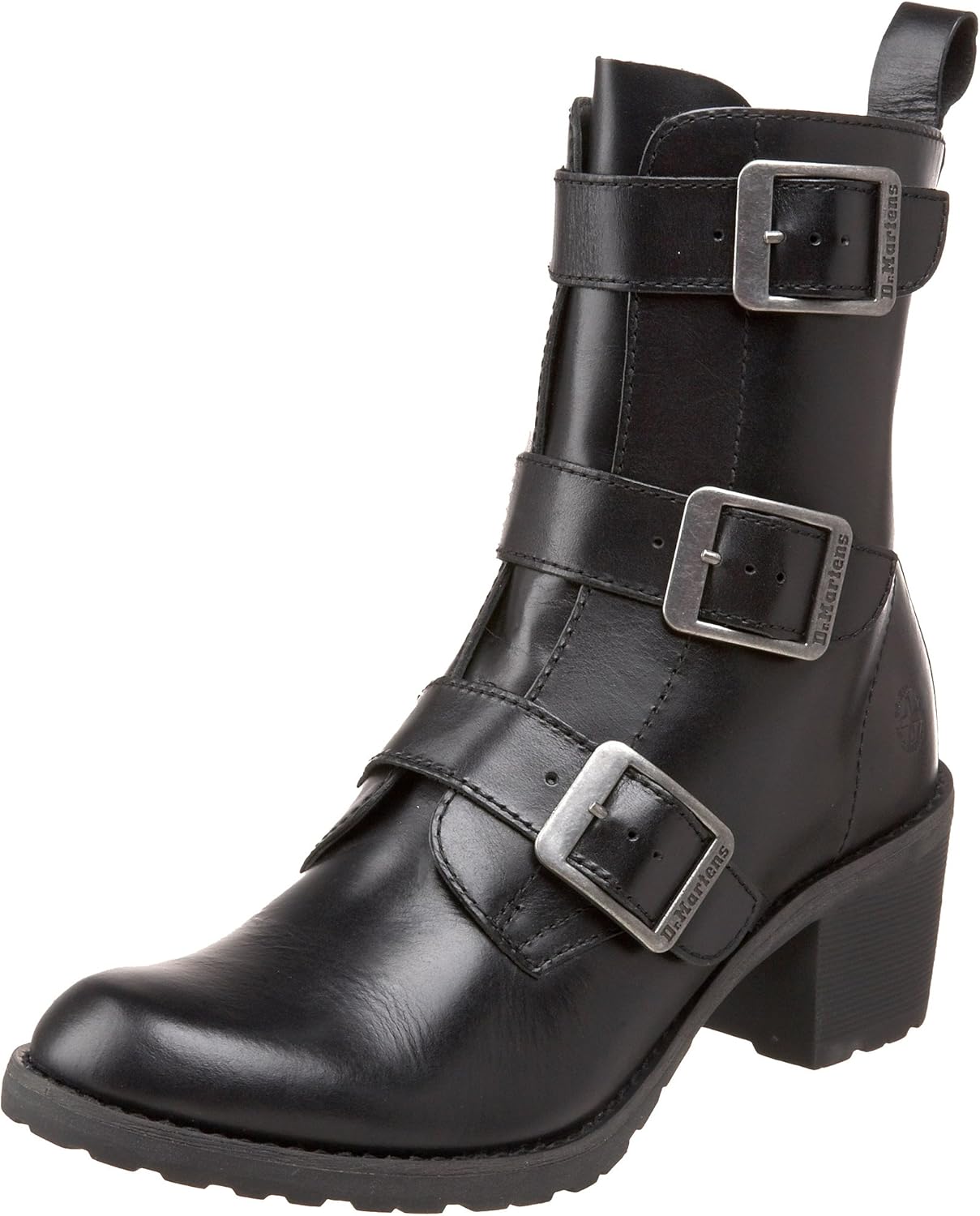 dr martens buckle boots women's