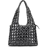 DOYOGI Quilted Tote Bag for Women, Large Puffer Tote Bags, Lightweight Dazzling Padding Hobo Bag, Puff Shoulder Handbags
