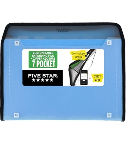 Amazon.com : Five Star Expanding File, 7-Pocket Expandable Filing