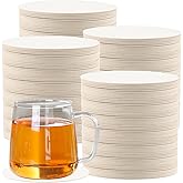 TAICHEUT 500 Pieces Cardboard Coasters, White 4 Inch Round Paper Coasters Bulk, Blank Coasters Cardboard Coasters for Wedding, Bar, Crafts