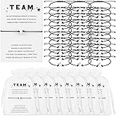 30 Set Team Employee Appreciation Gifts Bulk Office Business Inspirational Team Star Charm Bracelets with Team Thank You Cards Organza Bag Thank You Team Staff Gifts for Employee Coworkers Teacher
