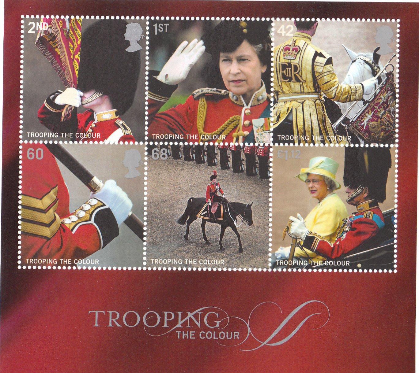2005 TROOPING THE COLOUR MINIATURE SHEET.