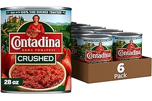 Contadina Crushed Tomatoes, 28 oz (Pack of 6 Cans)