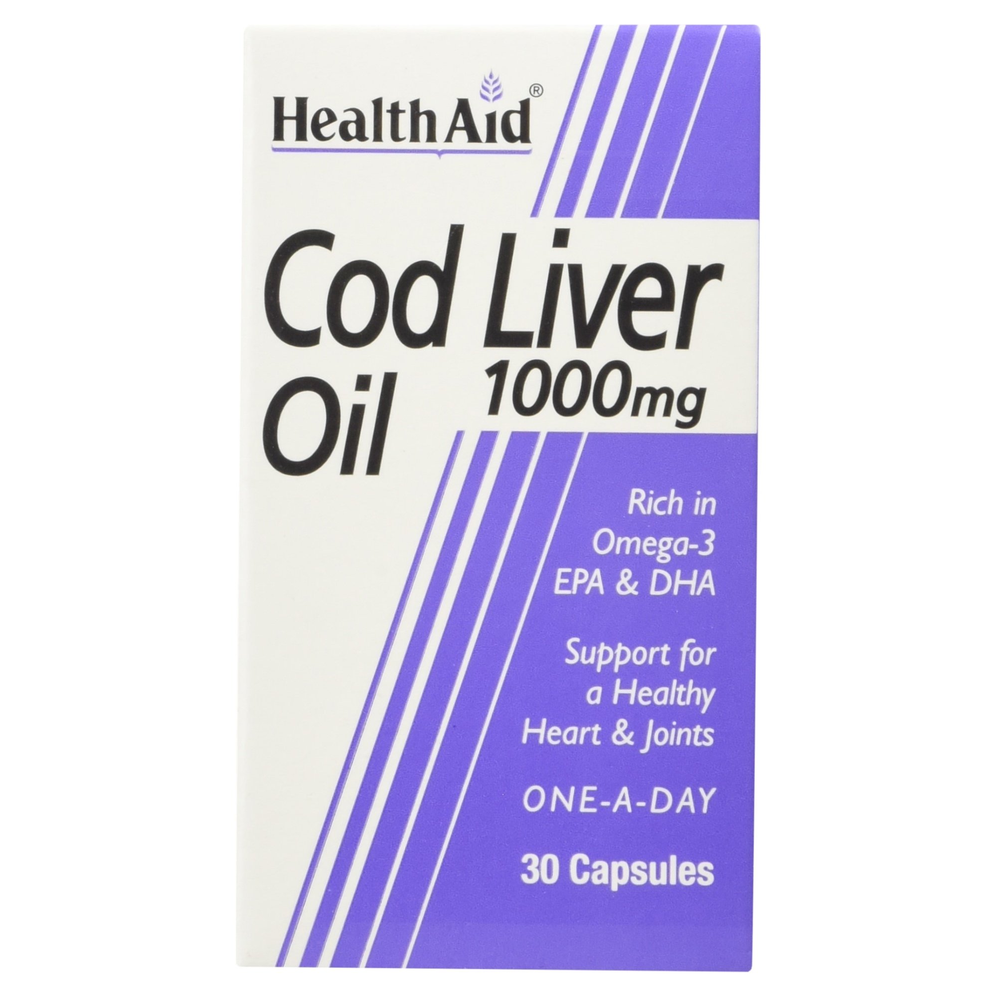HealthAid Cod Liver Oil 1000mg, 30 Capsules