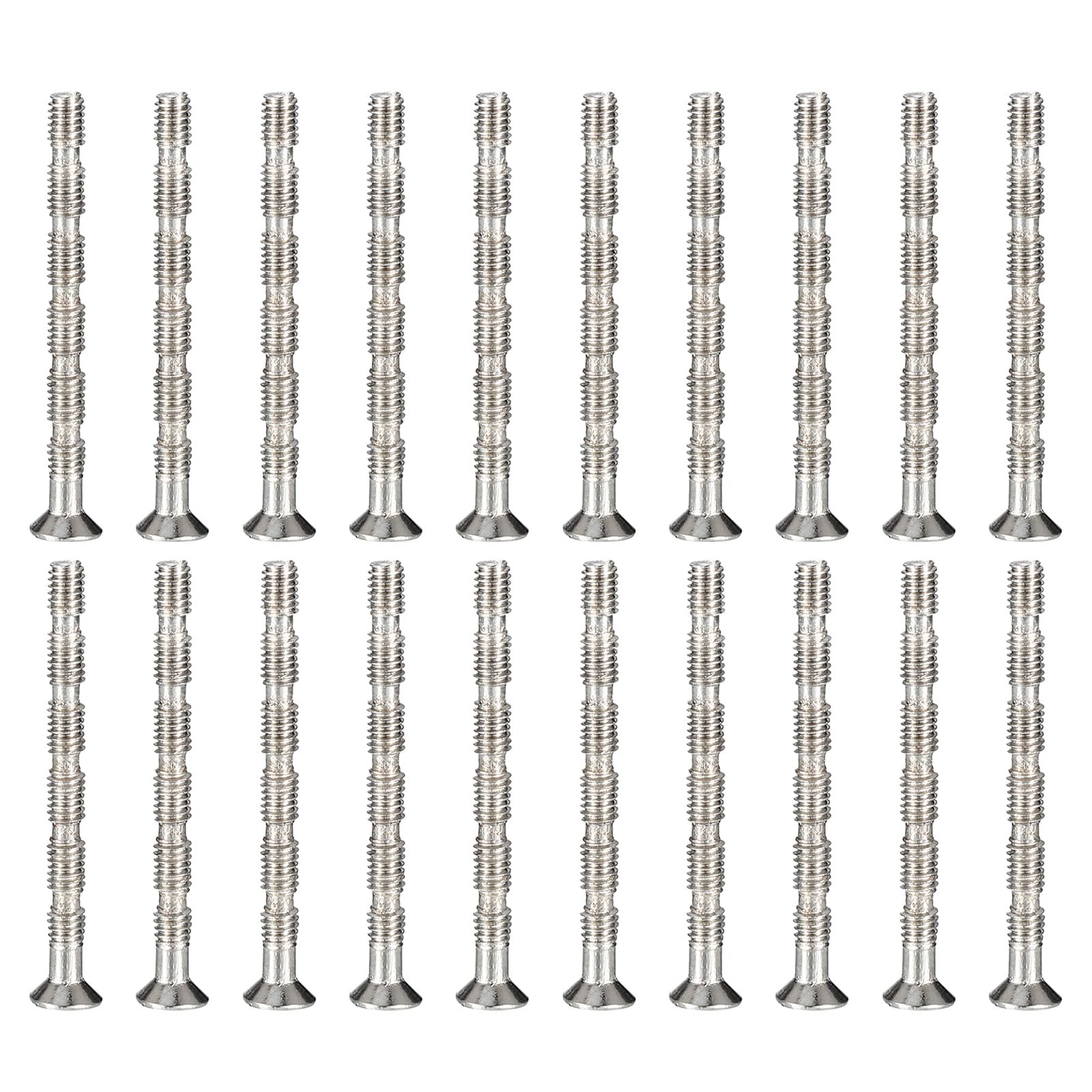 PATIKIL Door Handle Screws M4x45, 20Pcs Break Away Screws Phillips Drive Flat Countersunk Head Bolts Cabinet Handle Screw for Door Handle Lever — image 1