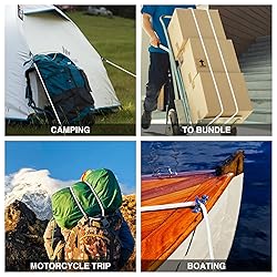 WORKPRO 24 Inch Bungee Cords with Hooks, 4 Pack