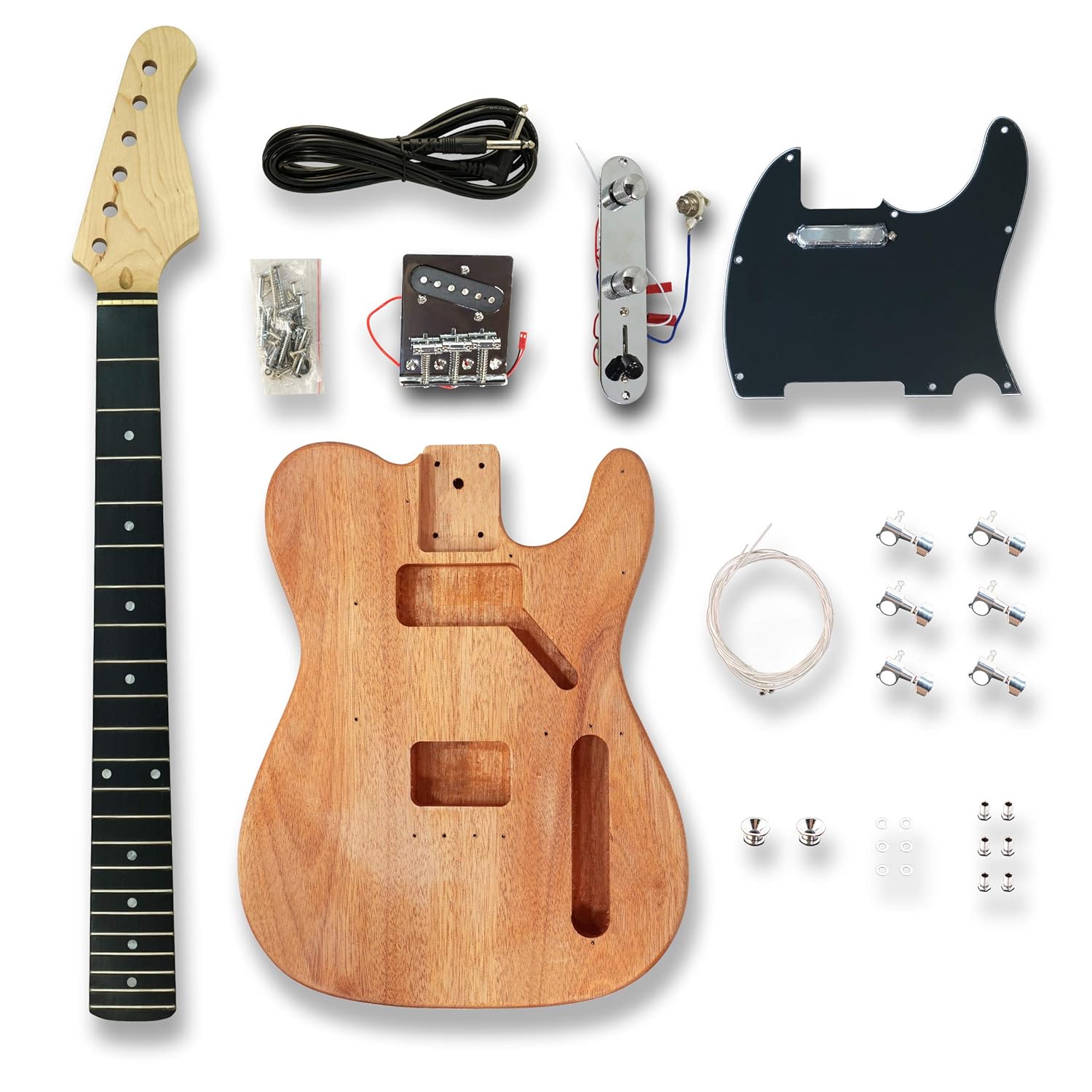 DIY Electric Guitar Kits for TL Style, okoume wood Body